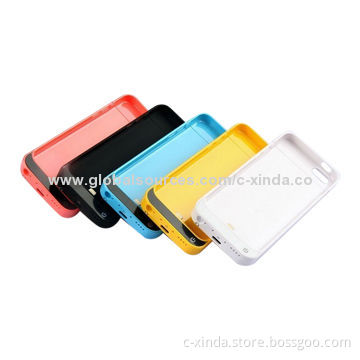 Power Bank Cases for iPhone 5/5S, 2,200mAh Capacity, Input 5V DC/500mA